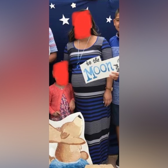 Women’s long maxi maternity dress - Picture 4 of 4